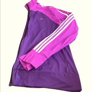 Purple and magenta Adidas jacket